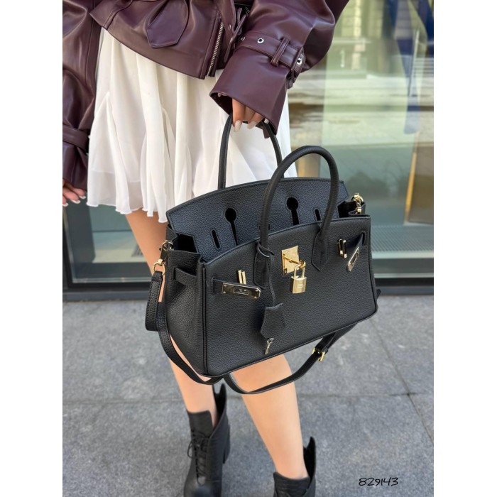 Сумка жіноча натуральна шкіра колір: Чорний, Шоколад