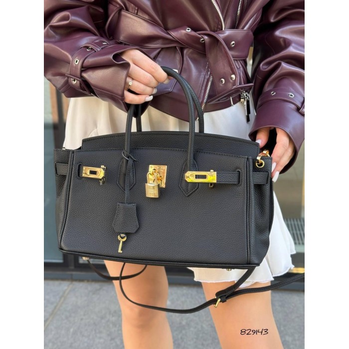 Сумка жіноча натуральна шкіра колір: Чорний, Шоколад