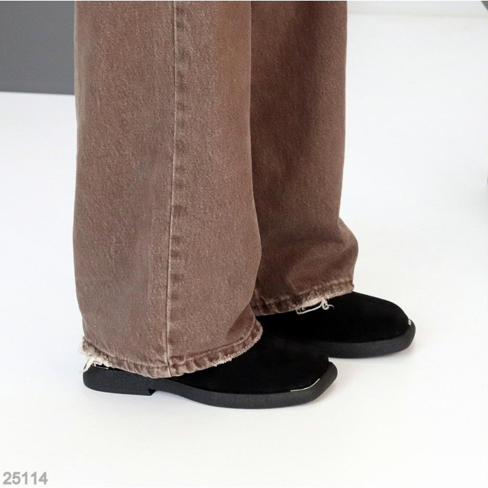 Черевики жіночі натуральна замша чорні демі 37р