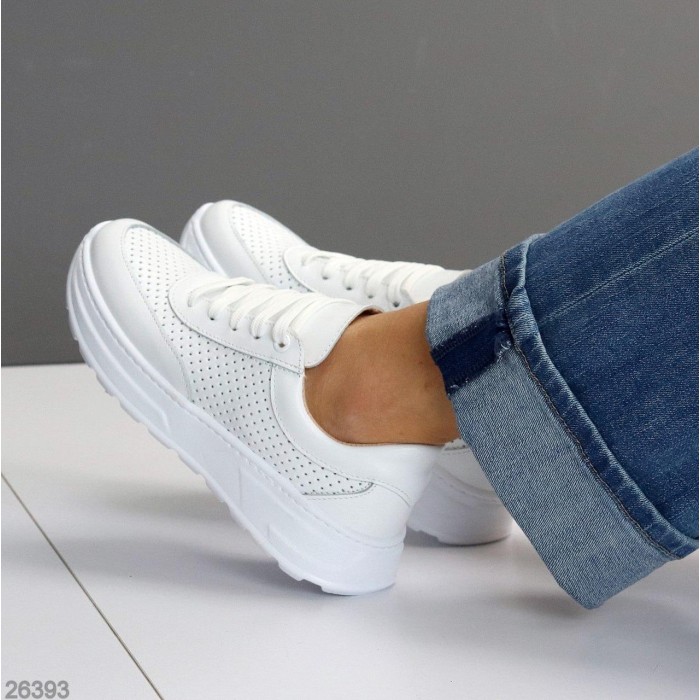 Кросівки жіночі натуральна шкіра білі 36,37,38р