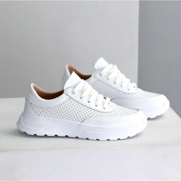 Кросівки жіночі натуральна шкіра білі 36,37,38р