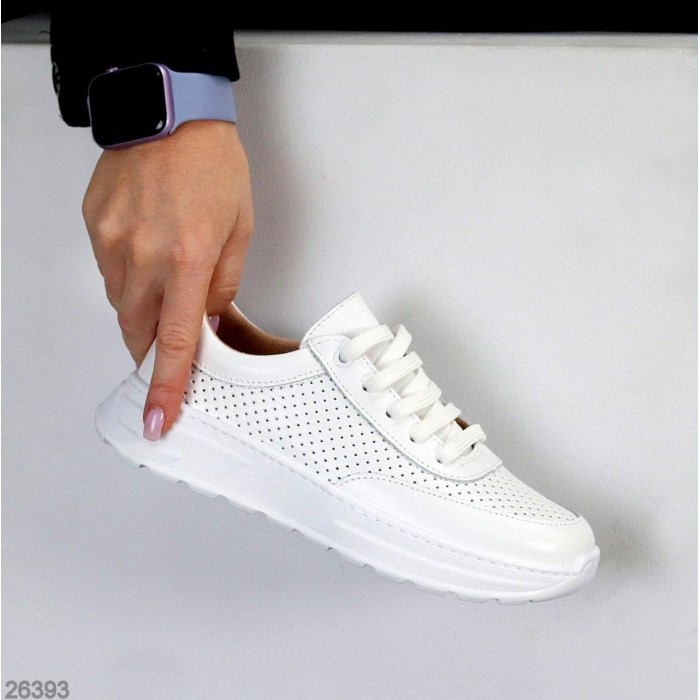 Кросівки жіночі натуральна шкіра білі 36,37,38р