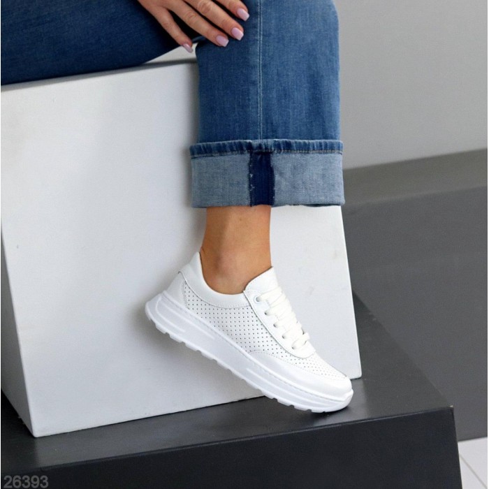 Кросівки жіночі натуральна шкіра білі 36,37,38р