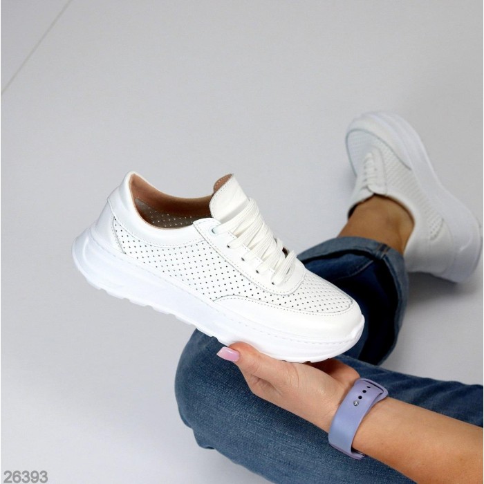 Кросівки жіночі натуральна шкіра білі 36,37,38р