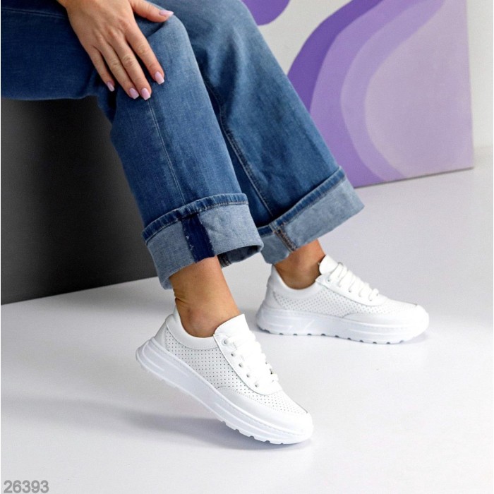 Кросівки жіночі натуральна шкіра білі 36,37,38р