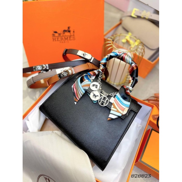 Сумка жіноча люкс натуральна шкіра Айворі, Беж, Чорний