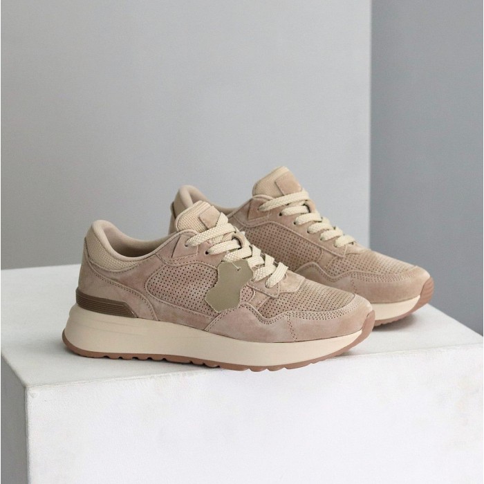 Кросівки жіночі натуральна замша колір беж 36,38,39,40,41р