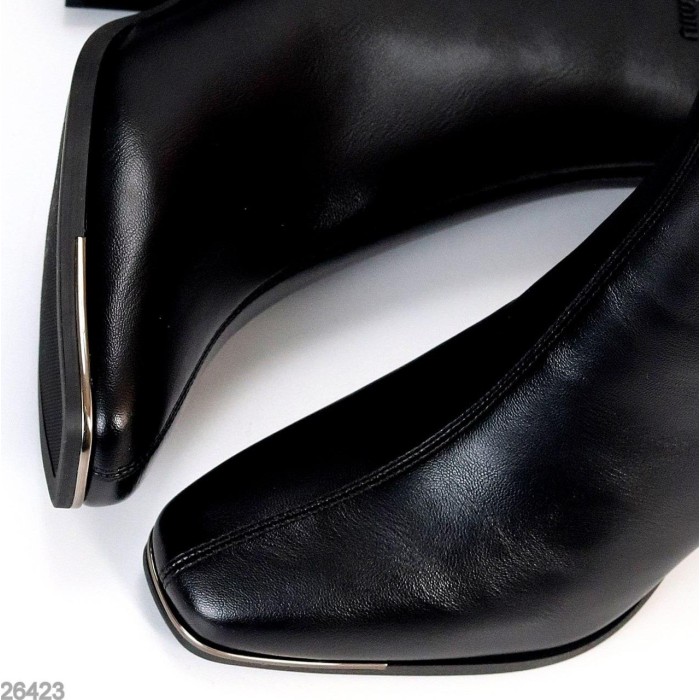 Ботильйони жіночі натуральна шкіра колір-чорний демі 36,38,39,40р