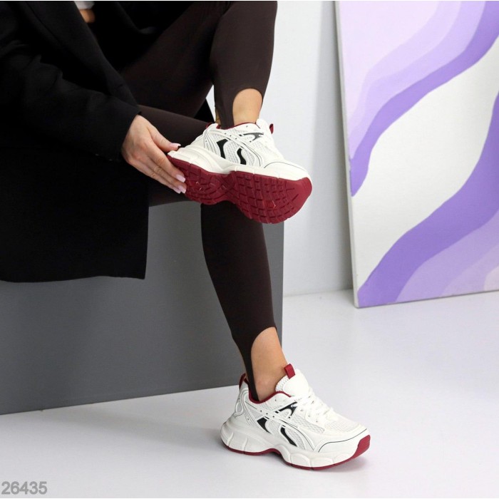 Кросівки жіночі еко-шкіра колір-білий на 35.5,37р