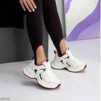 Кроссовки женские эко-кожа цвет-белый на 35.5,37р.