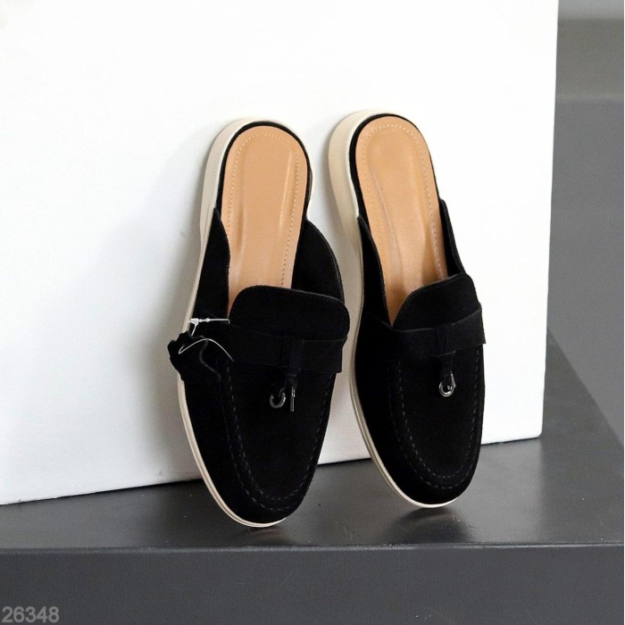 Мюлі жіночі натуральна замша колір-чорний 36,37,38,39,41р