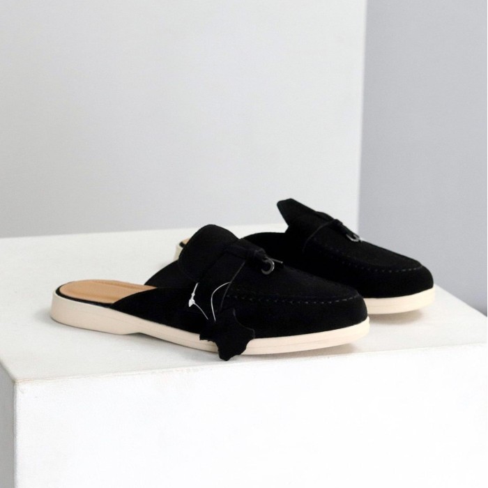 Мюлі жіночі натуральна замша колір-чорний 36,37,38,39,41р