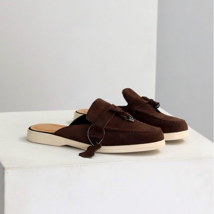 Мюлі жіночі натуральна замша колір-шоколад 36,37,38,39,40,41р