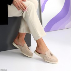 Мюлі жіночі натуральна замша колір-беж 36,37,39,40,41р