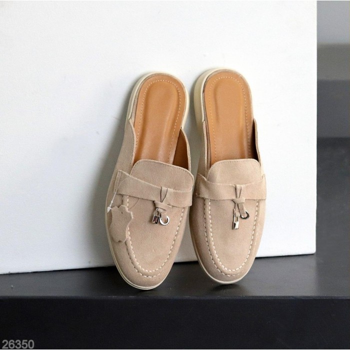 Мюлі жіночі натуральна замша колір-беж 36,37,39,40,41р