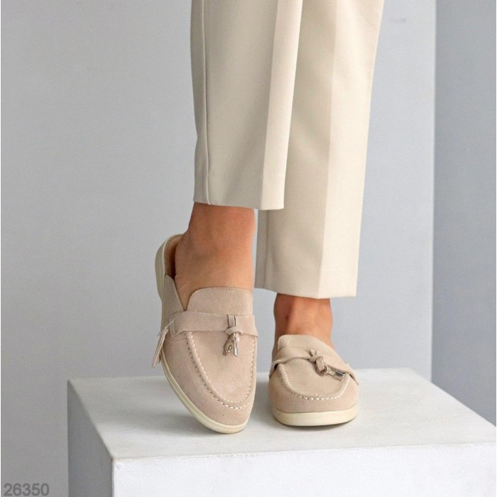 Мюлі жіночі натуральна замша колір-беж 36,37,39,40,41р