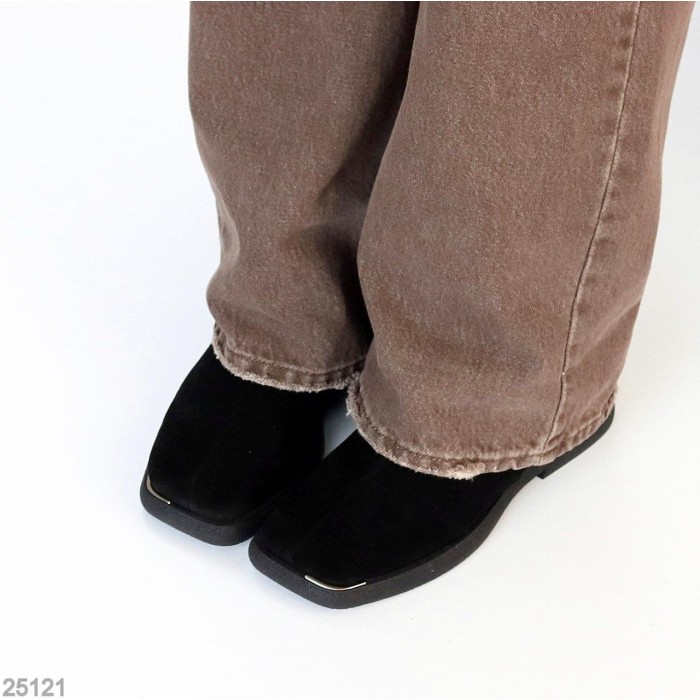 Черевики жіночі натуральна замша чорні демі 36,38р