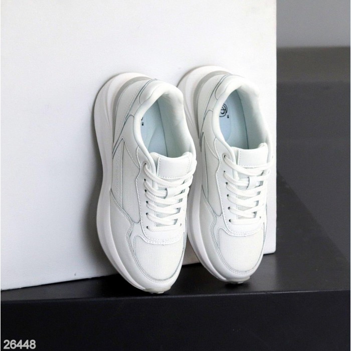 Кросівки жіночі натуральна шкіра/текстиль білі 36,37,38,39,40,41р