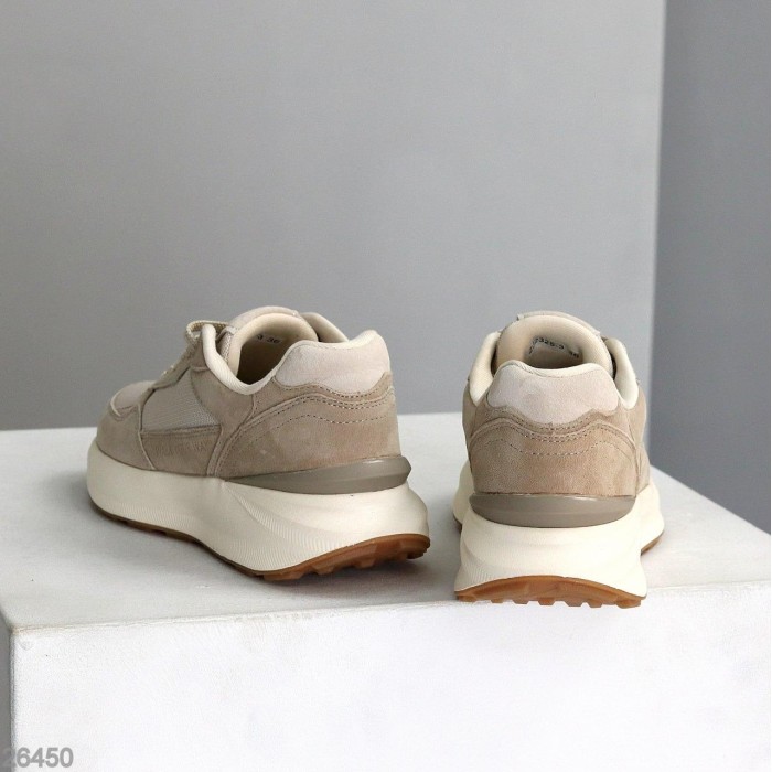 Кросівки жіночі натуральна-замша/текстиль колір-беж 36,39,40,41р