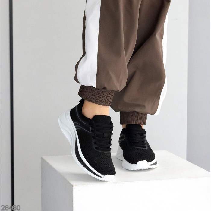 Кросівки жіночі текстиль чорні на 35,36,37,38,39,40р