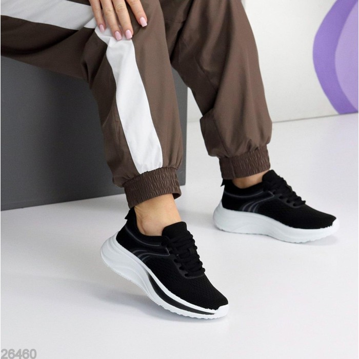 Кросівки жіночі текстиль чорні на 35,36,37,38,39,40р