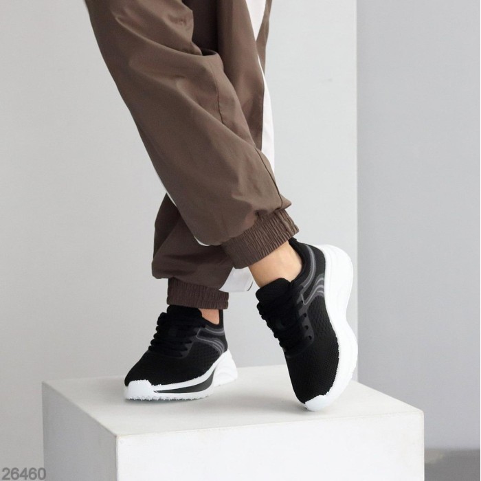 Кросівки жіночі текстиль чорні на 35,36,37,38,39,40р