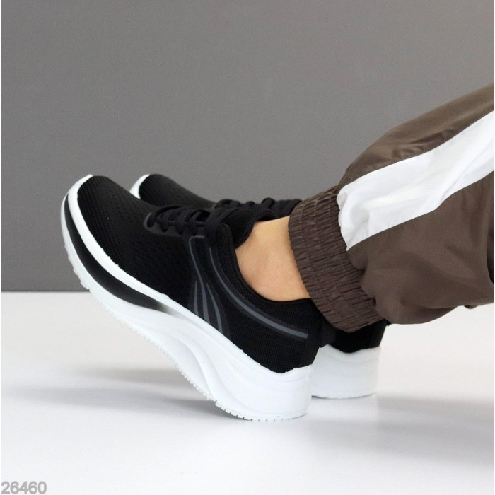 Кросівки жіночі текстиль чорні на 35,36,37,38,39,40р