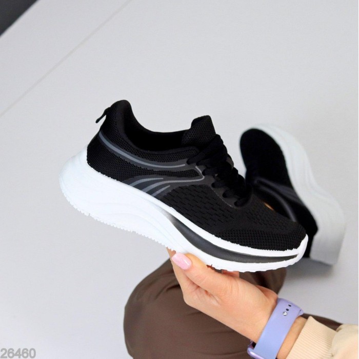 Кросівки жіночі текстиль чорні на 35,36,37,38,39,40р