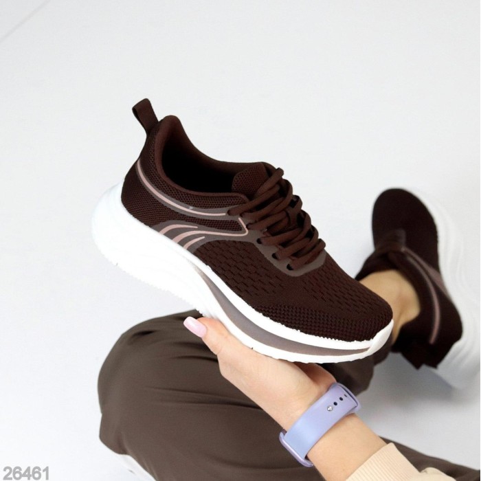 Кросівки жіночі текстиль шоколад зима на 35.5,36,37,38,39,40р