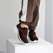 Кросівки жіночі текстиль шоколад зима на 35.5,36,37,38,39,40р