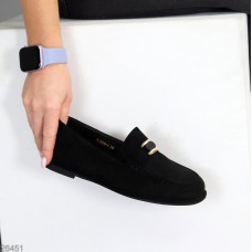 Мокасини жіночі еко-замша чорні 36,37,38,39,40,41р