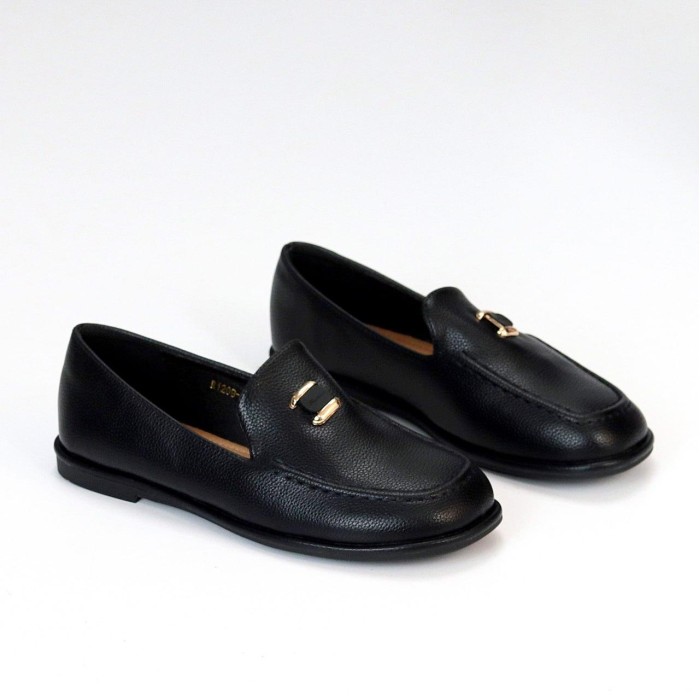 Мокасини жіночі еко-шкіра чорні 36,37,38,39,40,41р