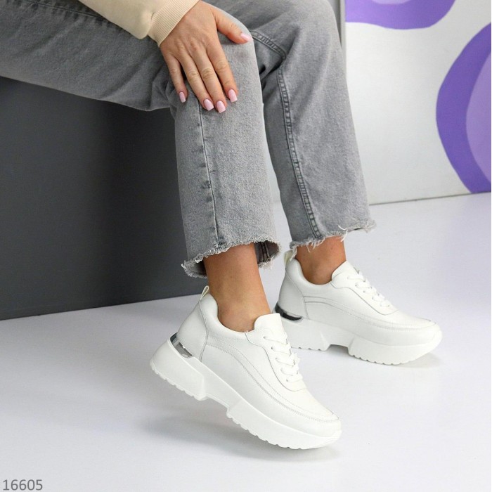 Кросівки жіночі натуральна шкіра білі 38,39,41р