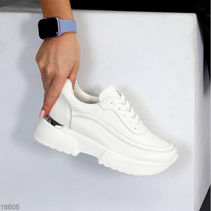 Кросівки жіночі натуральна шкіра білі 38,39,41р