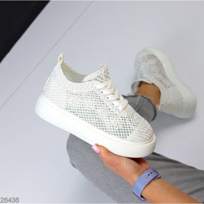 Кеди жіночі текстиль білі 37,38,39р