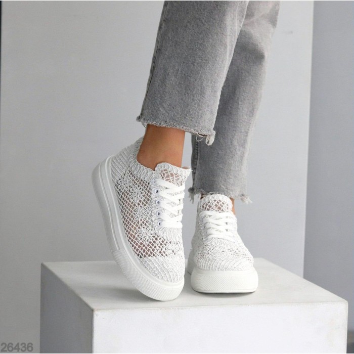 Кеди жіночі текстиль білі 37,38,39р