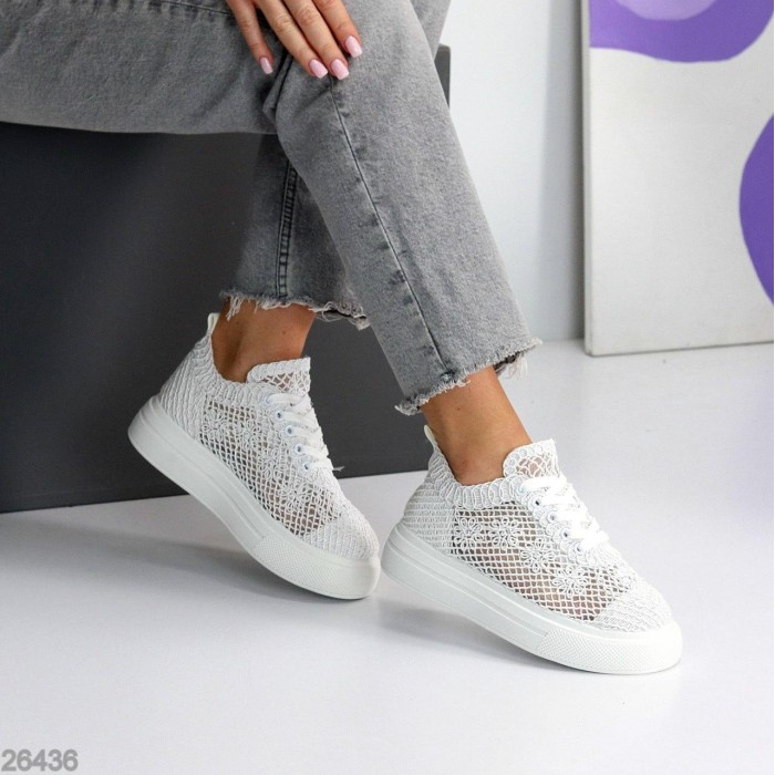 Кеди жіночі текстиль білі 37,38,39р