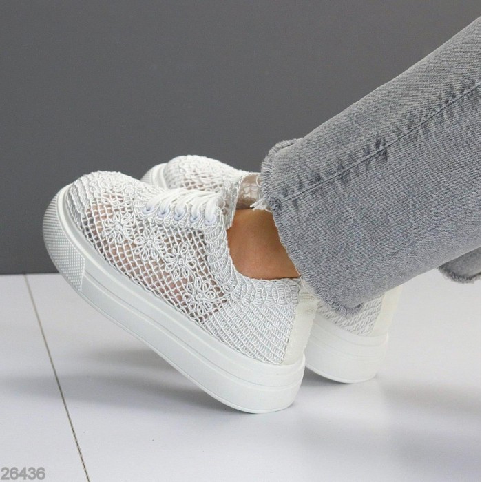 Кеди жіночі текстиль білі 37,38,39р