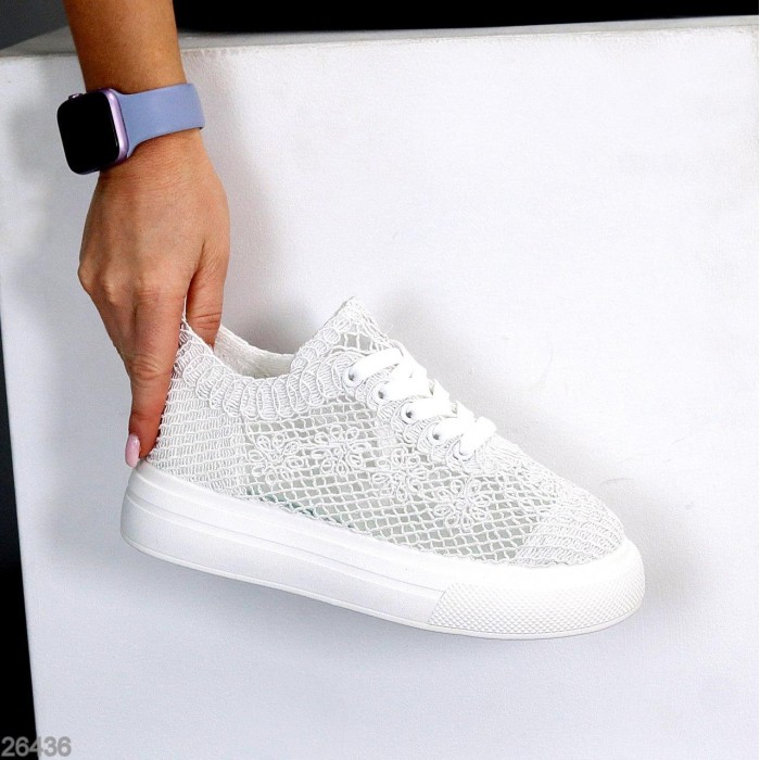 Кеди жіночі текстиль білі 37,38,39р