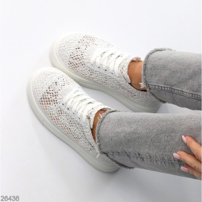 Кеди жіночі текстиль білі 37,38,39р