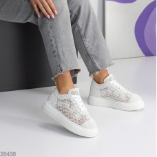 Кеди жіночі текстиль білі 37,38,39р