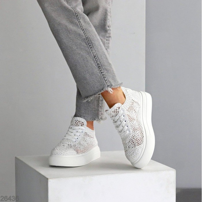 Кеди жіночі текстиль білі 37,38,39р