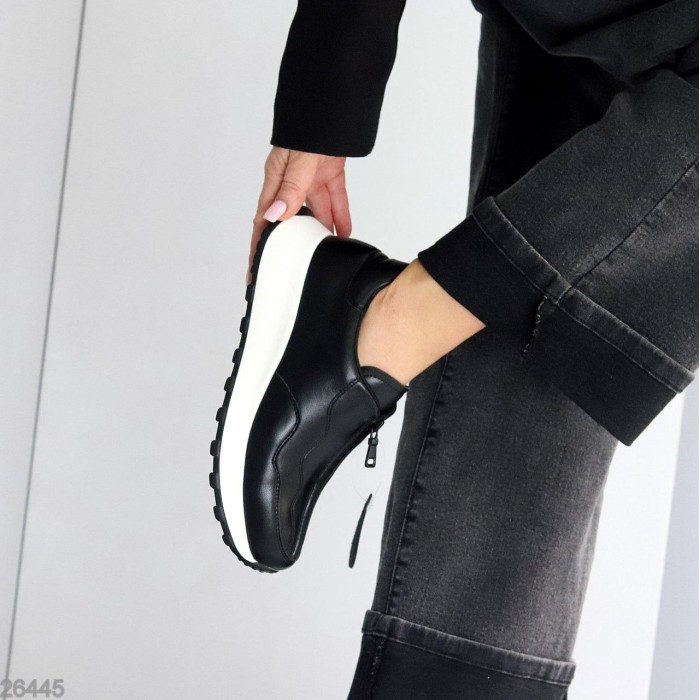 Кросівки жіночі натуральна шкіра чорні 37,39,41р