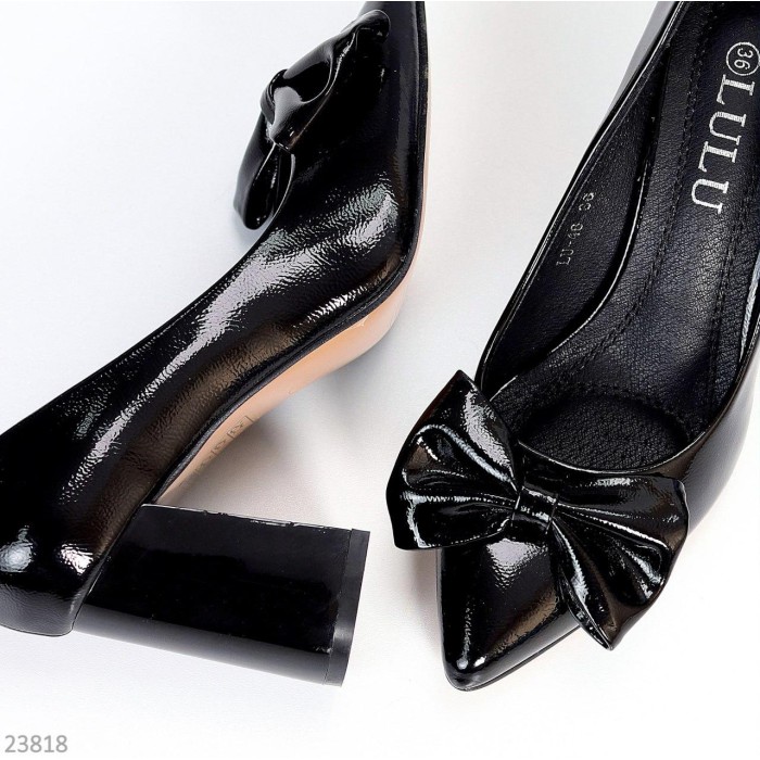 Туфлі жіночі еко-шкіра чорні 35,36,38р