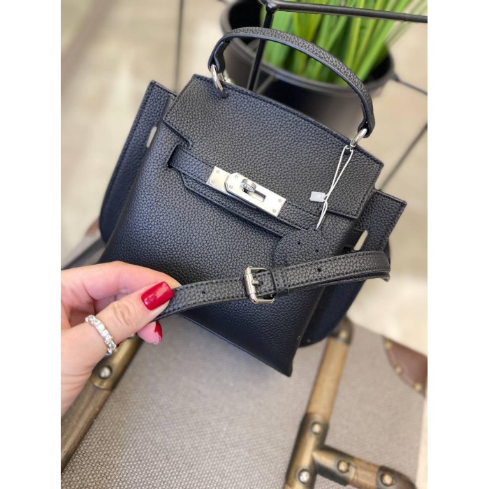 Сумка жіноча натуральна шкіра Чорна