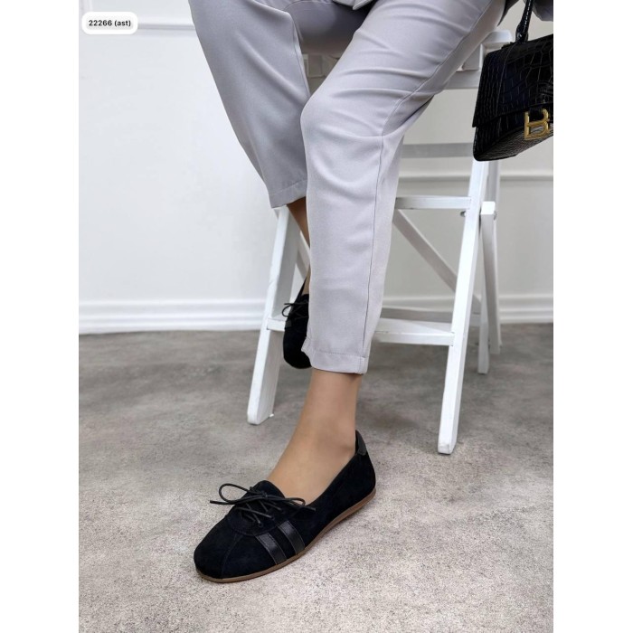 Кеди жіночі натуральна замша/шкіра чорні 36,38.