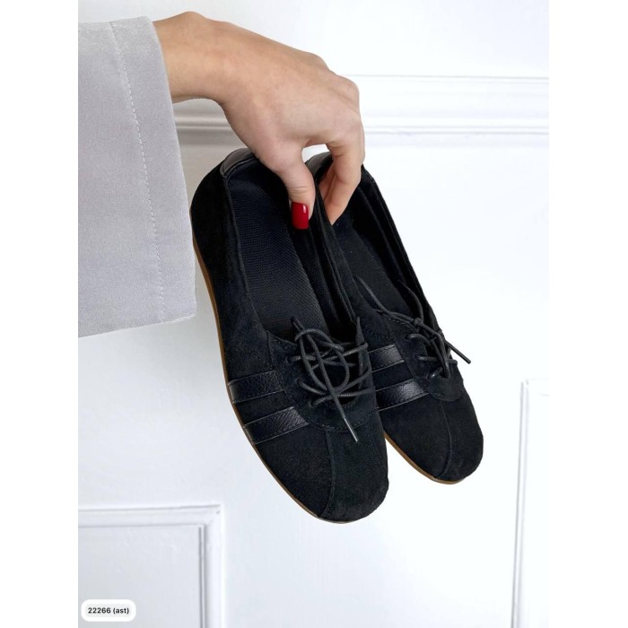 Кеди жіночі натуральна замша/шкіра чорні 36,38.