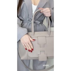 Сумка жіноча Polina на змійці натуральна шкіра колір: Беж