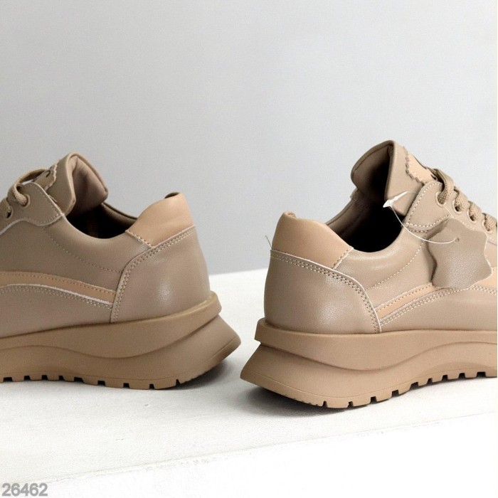 Кросівки жіночі натуральна шкіра бежеві 36,38,39р