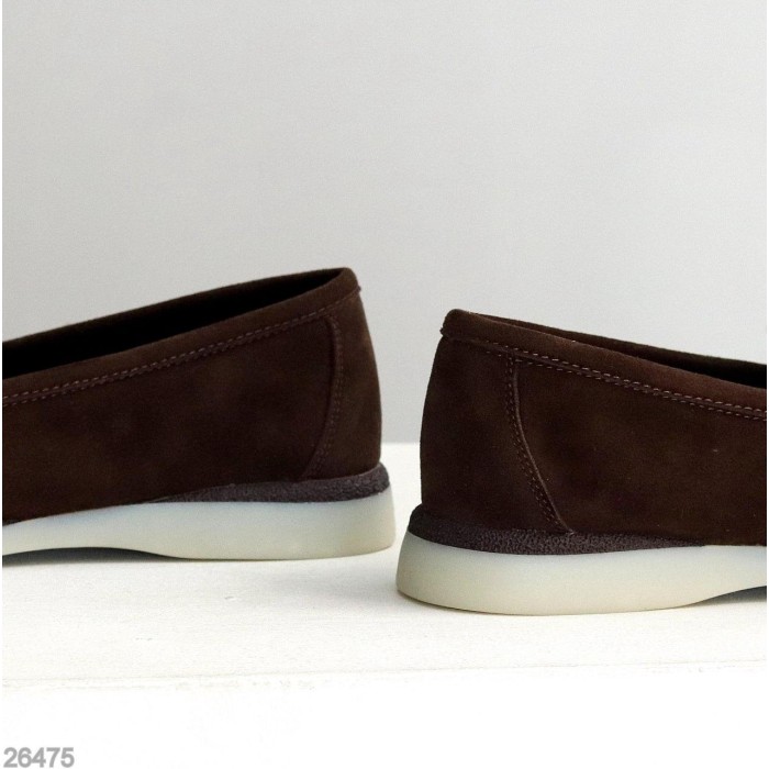 Лофери жіночі натуральна замша колір-шоколад 36,38,39,40р